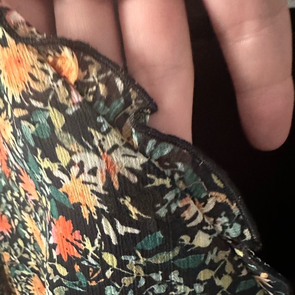 Babydoll 3/4 length sleeves floral print - Picture 6 of 6